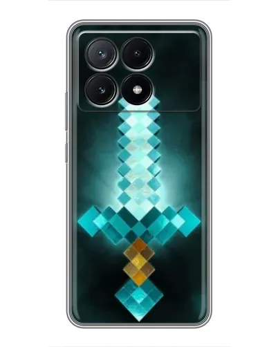 Чехол для Xiaomi POCO X6 Pro (5G) с картинкой «Алмазный меч неон»