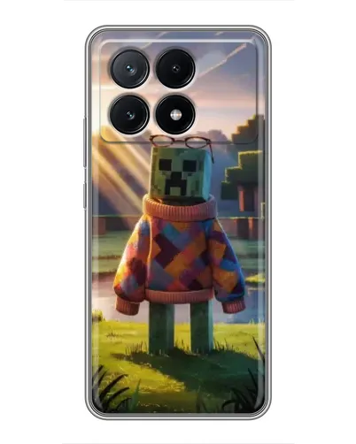 Чехол для Xiaomi POCO X6 Pro (5G) с картинкой «Крипер в свитере»