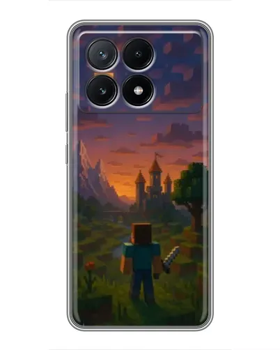 Чехол для Xiaomi POCO X6 Pro (5G) с картинкой «Стив у башни»