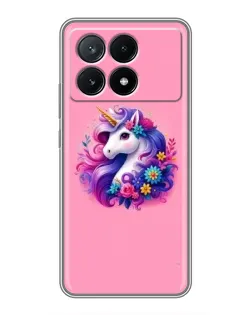 Чехол для Xiaomi POCO X6 Pro (5G) с картинкой «Сказочный единорог»