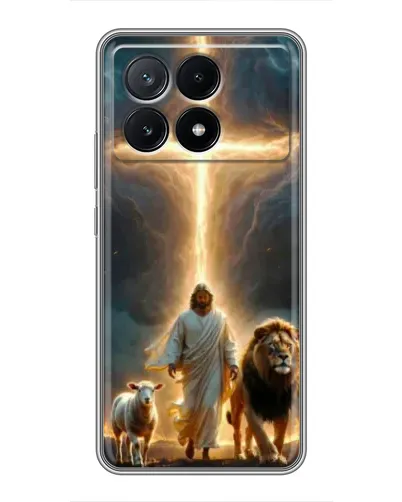 Чехол для Xiaomi POCO X6 Pro (5G) с картинкой «Лев Иуды и Свет» Чехол для Xiaomi POCO X6 Pro (5G) с картинкой «Лев Иуды и Свет»