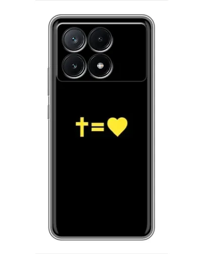 Чехол для Xiaomi POCO X6 Pro (5G) с картинкой «Сердце и Крест» Чехол для Xiaomi POCO X6 Pro (5G) с картинкой «Сердце и Крест»