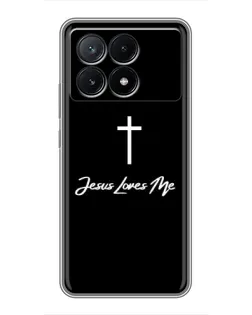Чехол для Xiaomi POCO X6 Pro (5G) с картинкой «Иисус любит тебя»