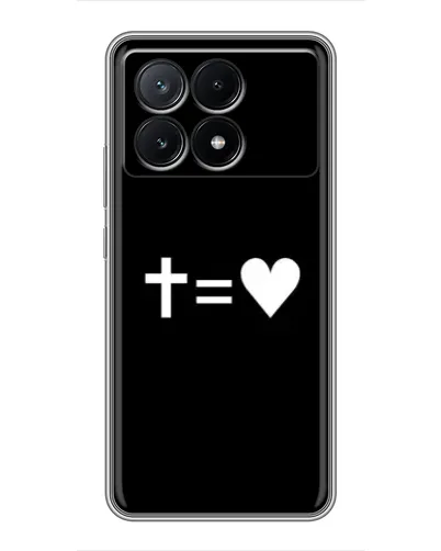 Чехол для Xiaomi POCO X6 Pro (5G) с картинкой «Крест и Сердце» Чехол для Xiaomi POCO X6 Pro (5G) с картинкой «Крест и Сердце»