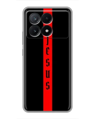 Чехол для Xiaomi POCO X6 Pro (5G) с картинкой «Красная линия веры» Чехол для Xiaomi POCO X6 Pro (5G) с картинкой «Красная линия веры»