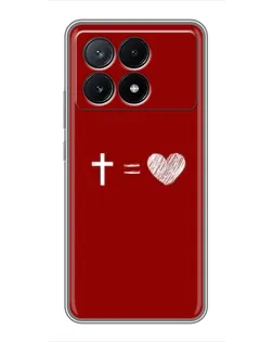 Чохол для Xiaomi POCO X6 Pro (5G) з картинкою «Рівняння любові»