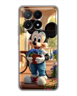 Чехол для Xiaomi POCO X6 Pro (5G) с картинкой «Микки садовод»