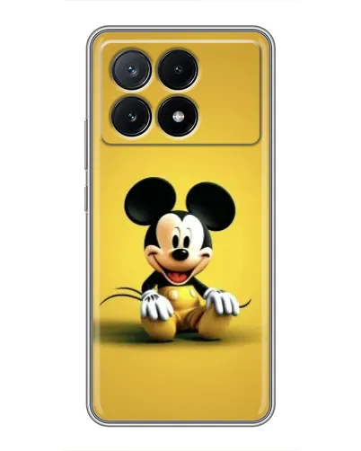 Чехол для Xiaomi POCO X6 Pro (5G) с картинкой «Микки на желтом»