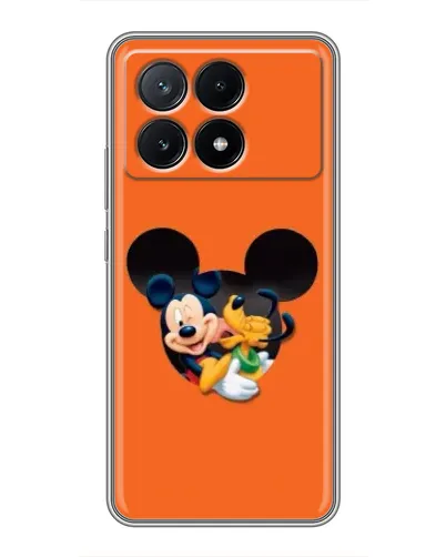 Чехол для Xiaomi POCO X6 Pro (5G) с картинкой «Сердце Микки Минни»