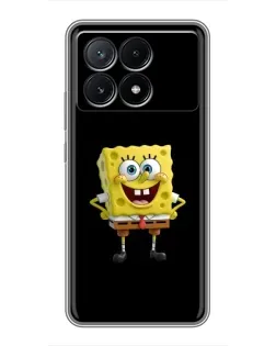 Чехол для Xiaomi POCO X6 Pro (5G) с картинкой «Классический Губка Боб»