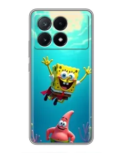 Чохол для Xiaomi POCO X6 Pro (5G) з картинкою «Спанч Боб під водою» Чохол для Xiaomi POCO X6 Pro (5G) з картинкою «Спанч Боб під водою»