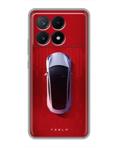 Чехол для Xiaomi POCO X6 Pro (5G) с картинкой «Tesla Top View»
