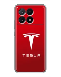 Чехол для Xiaomi POCO X6 Pro (5G) с картинкой «Tesla Red Classic»
