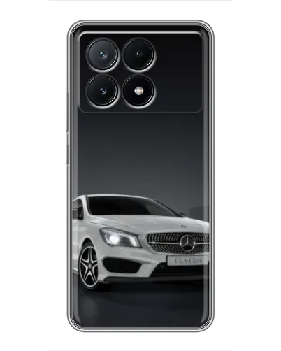 Чехол для Xiaomi POCO X6 Pro (5G) с картинкой «Mercedes AMG GT Silver»