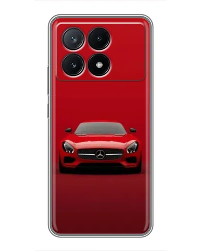Чехол для Xiaomi POCO X6 Pro (5G) с картинкой «Красный Mercedes AMG»