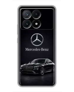 Чехол для Xiaomi POCO X6 Pro (5G) с картинкой «Mercedes — решетка радиатора»
