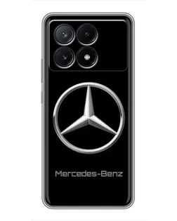 Чехол для Xiaomi POCO X6 Pro (5G) с картинкой «Mercedes Silver Logo»