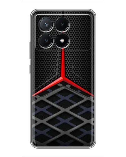 Чехол для Xiaomi POCO X6 Pro (5G) с картинкой «Mercedes Carbon Grid»