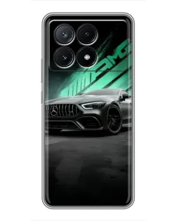 Чехол для Xiaomi POCO X6 Pro (5G) с картинкой «Темный Mercedes AMG»