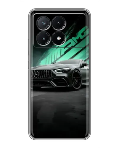 Чехол для Xiaomi POCO X6 Pro (5G) с картинкой «Темный Mercedes AMG»