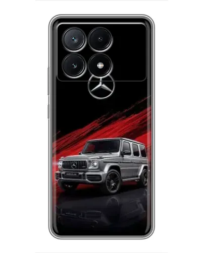 Чехол для Xiaomi POCO X6 Pro (5G) с картинкой «Mercedes G-Class красный»