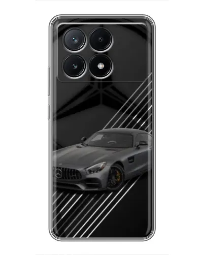 Чехол для Xiaomi POCO X6 Pro (5G) с картинкой «Mercedes AMG — графика»