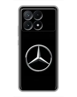 Чехол для Xiaomi POCO X6 Pro (5G) с картинкой «Mercedes классический лого»