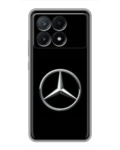 Чехол для Xiaomi POCO X6 Pro (5G) с картинкой «Mercedes классический лого»