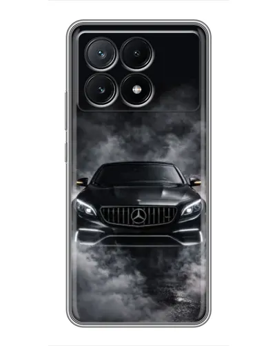 Чехол для Xiaomi POCO X6 Pro (5G) с картинкой «Mercedes в дыму»
