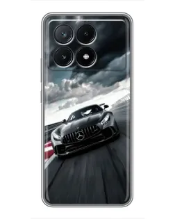 Чехол для Xiaomi POCO X6 Pro (5G) с картинкой «Гоночный Mercedes AMG»