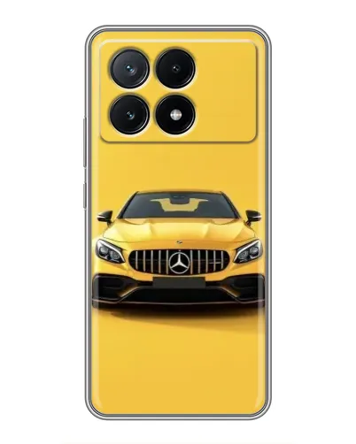 Чехол для Xiaomi POCO X6 Pro (5G) с картинкой «Желтый Mercedes GT»
