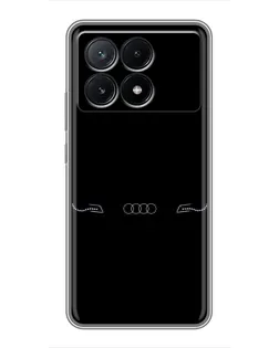 Чехол для Xiaomi POCO X6 Pro (5G) с картинкой «Audi — световой подпись»