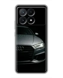 Чехол для Xiaomi POCO X6 Pro (5G) с картинкой «Audi — детализация кузова»