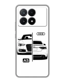 Чехол для Xiaomi POCO X6 Pro (5G) с картинкой «Audi — контрастный дизайн»