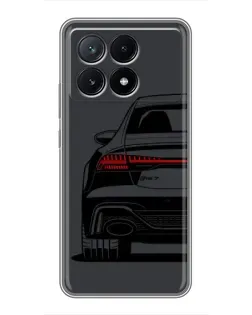 Чехол для Xiaomi POCO X6 Pro (5G) с картинкой «Задняя часть Audi — арт»