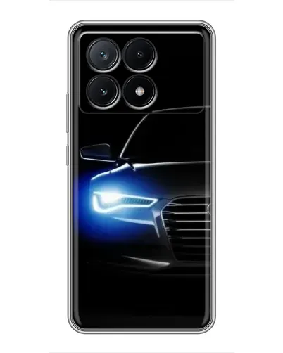 Чехол для Xiaomi POCO X6 Pro (5G) с картинкой «Неоновый взгляд Audi»