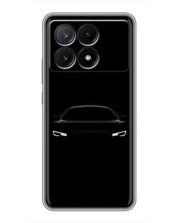 Чехол для Xiaomi POCO X6 Pro (5G) с картинкой «Взгляд Audi в темноте»
