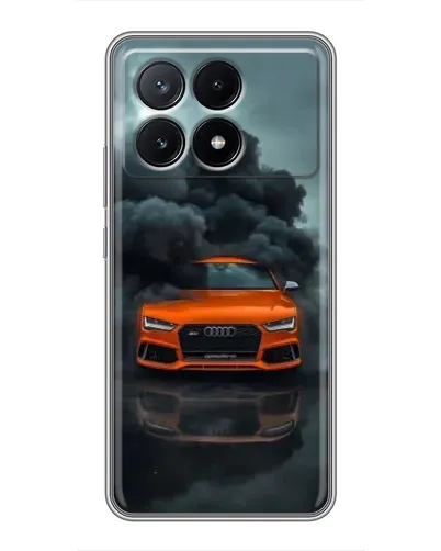 Чехол для Xiaomi POCO X6 Pro (5G) с картинкой «Audi в облаках дыма»