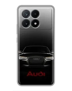 Чехол для Xiaomi POCO X6 Pro (5G) с картинкой «Audi — градиентный контур»