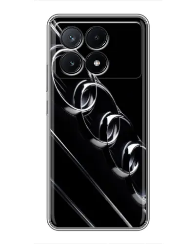 Чехол для Xiaomi POCO X6 Pro (5G) с картинкой «Audi — абстрактные кольца»