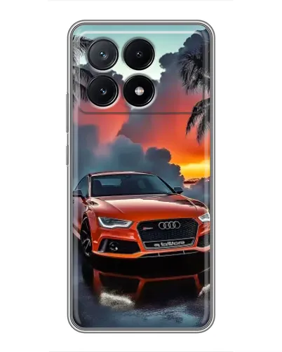 Чехол для Xiaomi POCO X6 Pro (5G) с картинкой «Audi — закат»