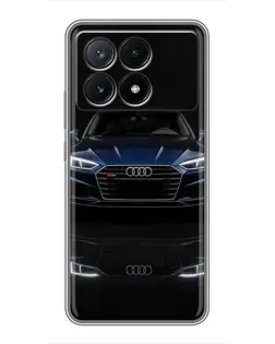 Чехол для Xiaomi POCO X6 Pro (5G) с картинкой «Audi — ночное отражение»
