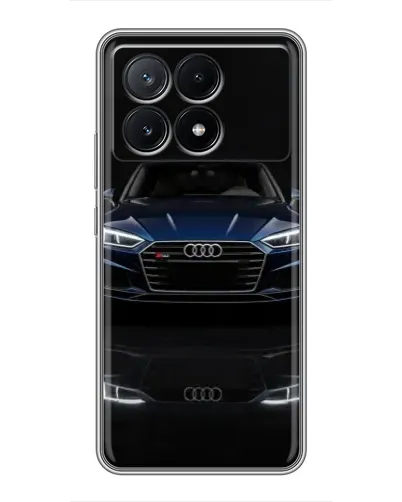 Чехол для Xiaomi POCO X6 Pro (5G) с картинкой «Audi — ночное отражение»