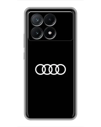 Чехол для Xiaomi POCO X6 Pro (5G) с картинкой «Audi White Logo»