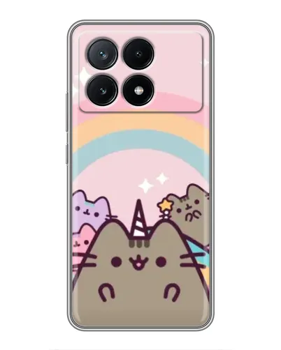 Чехол для Xiaomi POCO X6 Pro (5G) с картинкой «Единорог Pusheen»