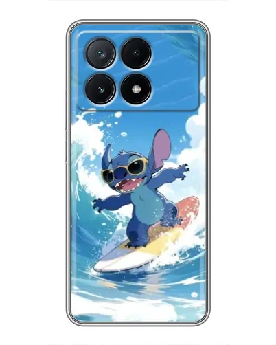 Чехол для Xiaomi POCO X6 Pro (5G) с картинкой «Стич на волне»