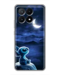 Чехол для Xiaomi POCO X6 Pro (5G) с картинкой «Лунная ночь Стича»