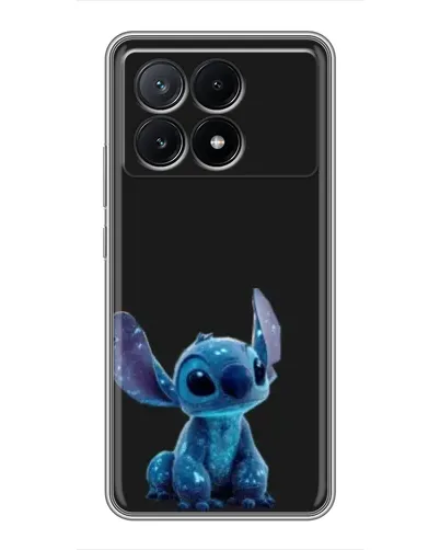 Чехол для Xiaomi POCO X6 Pro (5G) с картинкой «Стич на черном»
