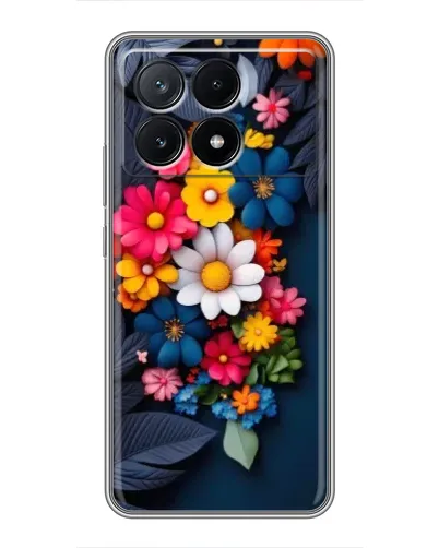 Чехол для Xiaomi POCO X6 Pro (5G) с картинкой «Цветочная феерия»
