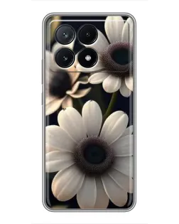 Чохол для Xiaomi POCO X6 Pro (5G) з картинкою «Білі маргаритки макро»